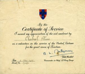 Autographe de Bernard Law Montgomery