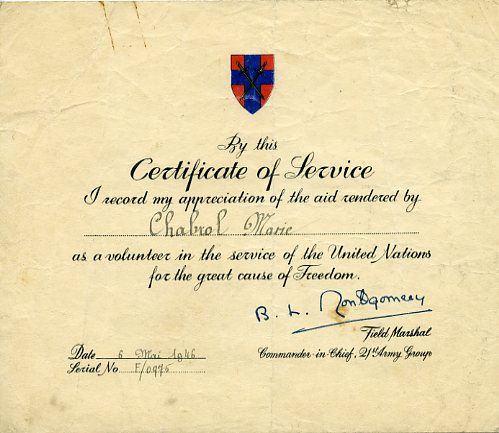 Autographe de Bernard Law Montgomery